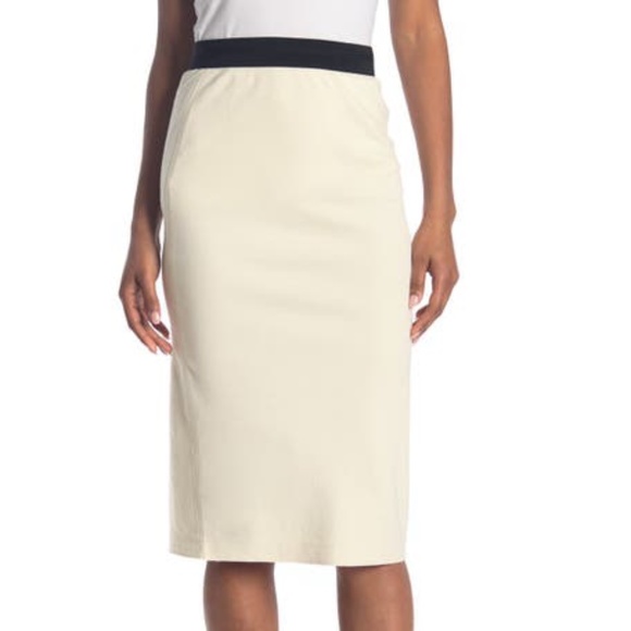 NWT James Perse Elastic Pull-On Midi Skirt Sz 0 - Picture 2 of 13